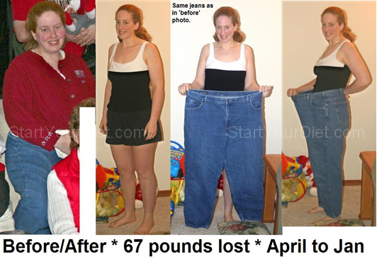 Before & After 67 pounds